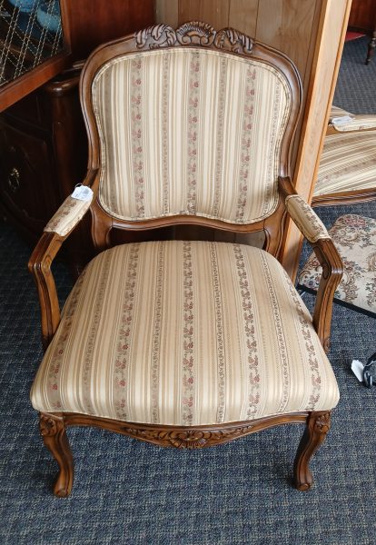 2) Pembrook Furn. Custom Upholstered Arm Chairs Sold Separate