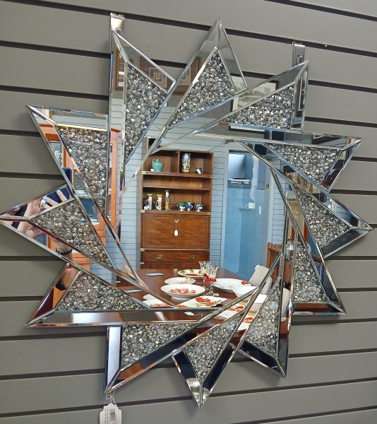 NEW Jesimaker Starburst Design Silver, Texture Sparkling Filler Mirror 