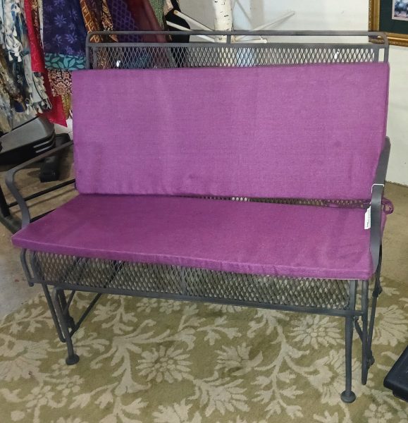 Patio Loveseat Glider With Cushions 