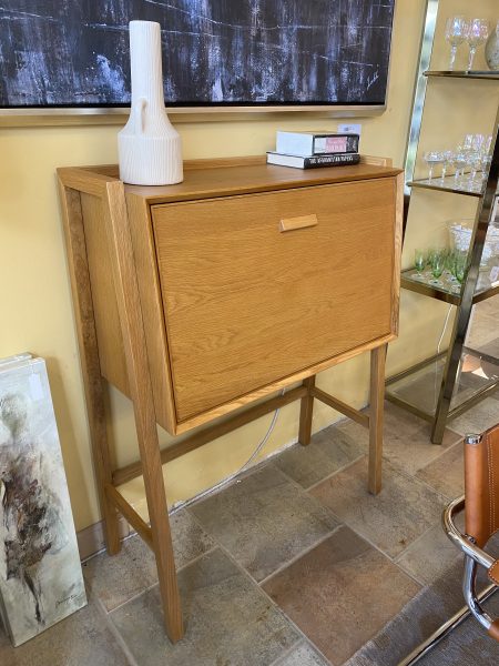 Article Fantol Drop Front Desk in Natural Oak