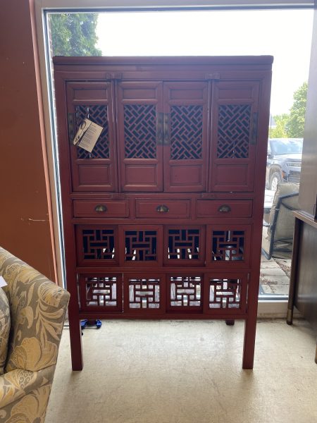Chinese Fretwork Kitchen Cabinet