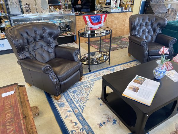 2 ~ Comfort Design Espresso Leather Manual Recliners ~ Sold Separately!