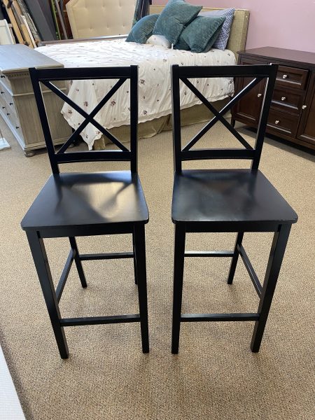 Set of 2 Crossback Bar Stools