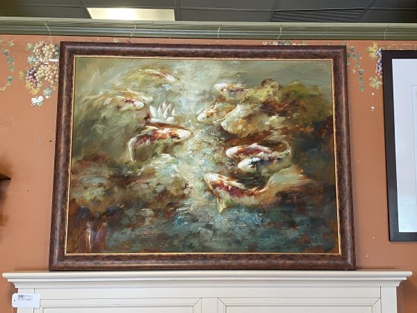 Koi Fish Painting on Canvas
