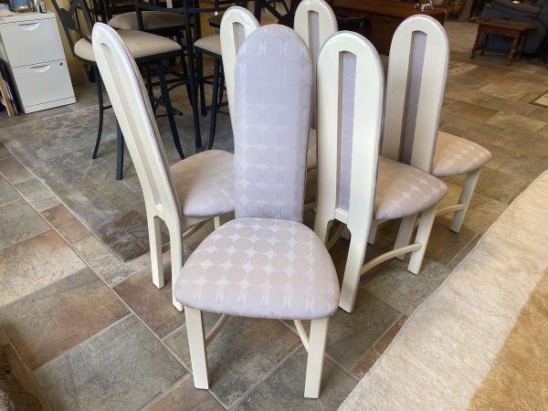 Set of 6 Post Modern Made in Spain Dining Chairs