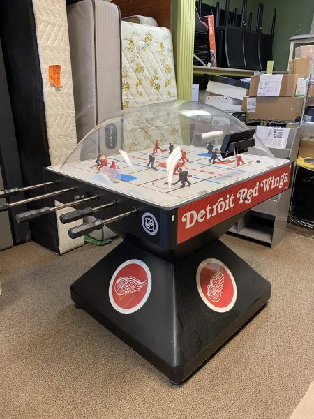 Red Wings Slapshot Dome Bubble Hockey Game