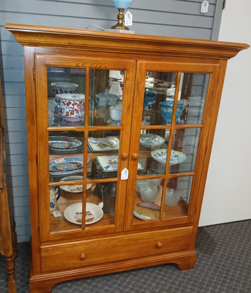 Oak Display Cabinet 