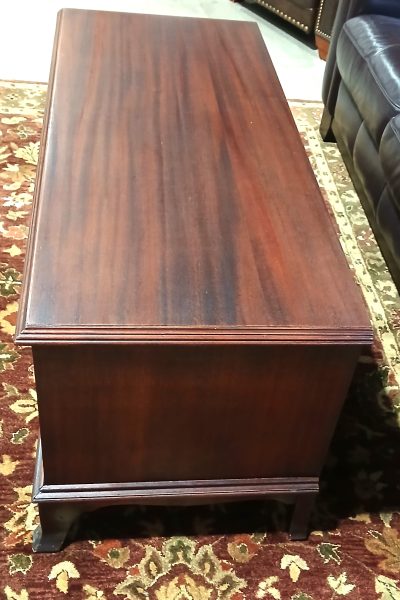 20th Mid Century Tiger Mahogany Trunk/ Chest