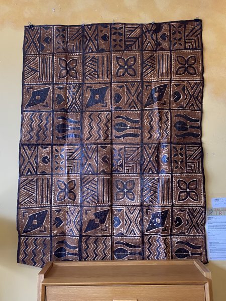 Striking 20th Century Painted Bark Cloth Tapestry