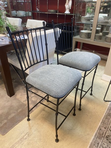 2 ~ Set of 2 Cast Iron Counter Height Stools ~ Sold Separately!