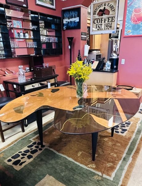 Signed Carlo Malnati (Made in Italy) Artist Palette Dining Table
