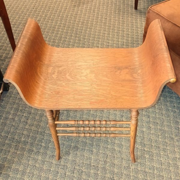 Vintage American Arts-Crocker Chair Co. Bentwood Oak-Spindle Bench 